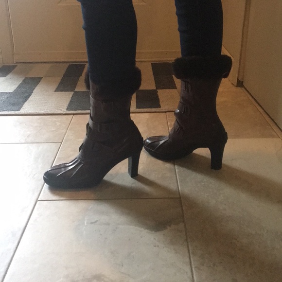 Ralph Lauren brown leather boots - Picture 4 of 5